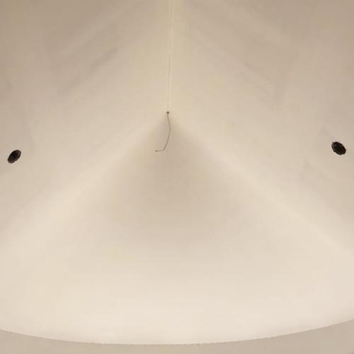 Curved ceiling spackle